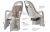Велокресло Polisport Groovy CFS Grey/Light Grey PLS8406100002