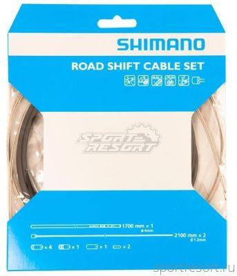 Набор тросов и оплеток для переключения Shimano Road SP41 (черный)
