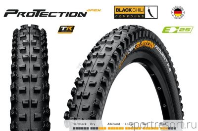 Покрышка Continental Der Baron Projekt ProTection Apex 27.5x2.4 Folding