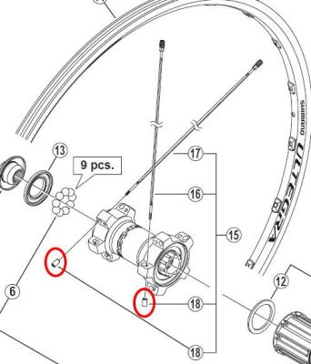 Ниппель Shimano HUB NUT