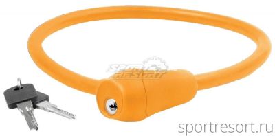 Велозамок M-Wave 12х600 мм S 12.6 S Cable Lock (с ключом) оранжевый 5-231047