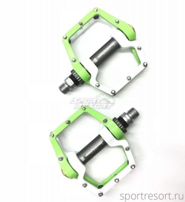 Педали RideRover 32С Anti-shock System White/Green