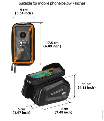 Велосумка на раму ThinkRider Double Frame Bag THK-03