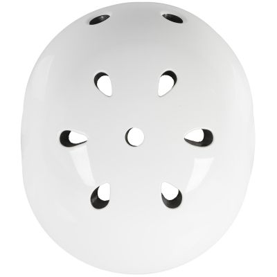 Велошлем M-Wave LAUNCH BMX Helmet glossy white (M 54-58cm) 731183