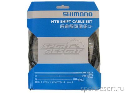 Набор тросов и оплеток для переключения Shimano MTB SP41 (PTFE)