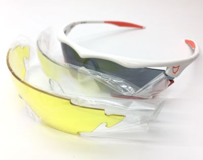 Велосипедные очки Catlike FUSION Superwing White/Orange 606513 / 609513