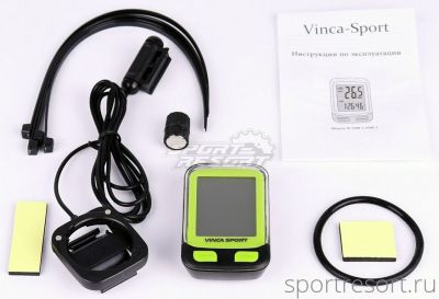 Велокомпьютер Vinca V-3500 black-green V-3500-GN