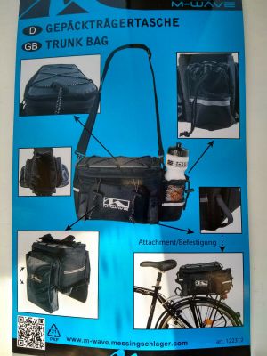 Велосумка на багажник M-Wave Trunk Bag 16L 5-122312