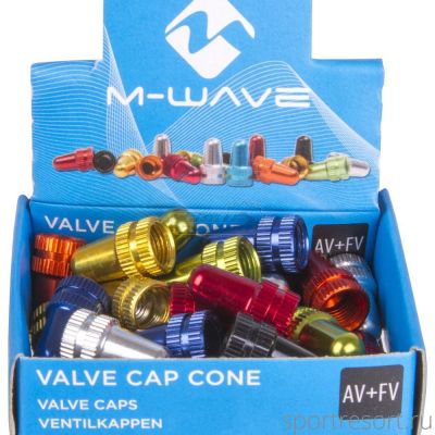 Ниппельный колпачок M-Wave Valve Cap Cone F/V-A/V (упаковка 30 штук)