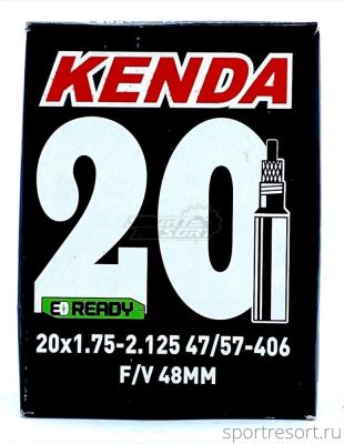 Велокамера Kenda 20x1.75-2.125 (47/57-406) F/V-48mm