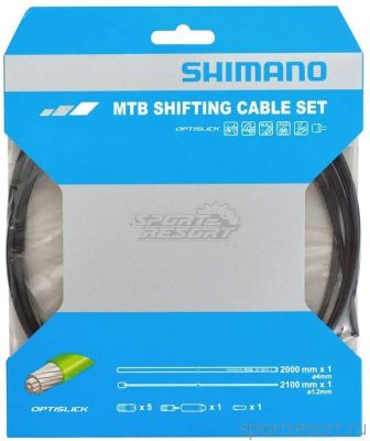 Набор трос и оплетка для заднего переключателя Shimano MTB SP41 Optislick