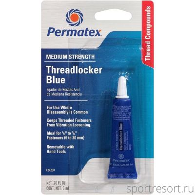 Фиксатор резьбовых соединений Permatex Threadlocker (6 мл) 24200
