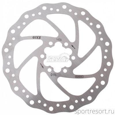 Тормозной диск ELVEDES SX16 Disc Rotor 160 mm