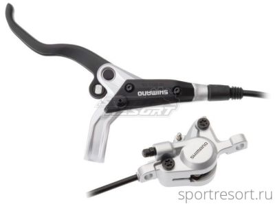 Тормоз дисковый Shimano M445/M447 передний (1000мм, серебро)