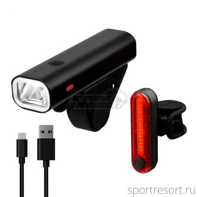 Комплект фонарей Briviga USB Bike Light Set EBL-3304 / EBL-3303 (400/30 lm) EBL-3304+EBL-3303