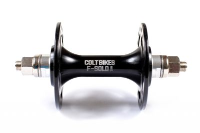 Втулка передняя Colt Bikes SOLO (36H, гайки, 100mm) черная