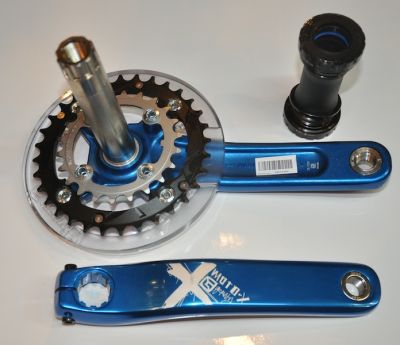 Система FSA MOTO-X (32/22T, 175mm, Blue)