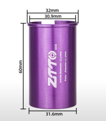 Подседельный переходник ZTTO 30.9-31.6 мм
